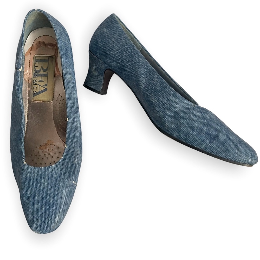 BFA Classics Vintage 80s Denim Heels